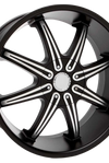 ShadowForce Sleek 20" Matte Black Mag Wheels Set of 4