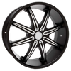 ShadowForce Sleek 20" Matte Black Mag Wheels Set of 4