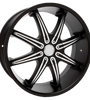 ShadowForce Sleek 20" Matte Black Mag Wheels Set of 4