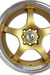 Gold Rush Sleek Machined Lip Wheels Set of 4