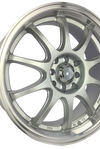 Velocity Edge Chrome Silver Racing Mag Wheels Set of 4