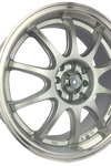 Velocity Edge Chrome Silver Racing Mag Wheels Set of 4