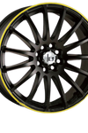 Vibrant Blaze Yellow Mag Wheels Set of 4