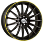 Vibrant Blaze Yellow Mag Wheels Set of 4