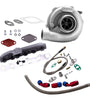 T04E Turbo Turbocharger Manifold Kit + Oil Lines compatible for Nissan Patrol Y60 Y61 TD42