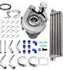 T3 4-Bolt T04E Turbo Charger Kit + 27x7x2.5 Intercooler + 2.5 Turbo Pipe