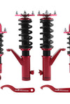 2002 compatible for Honda Civic 2001 2003 2004 2005 Adjustbale Height Shock Strut Red Coilovers