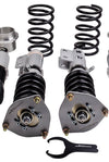 Coilovers Kit compatible for Hyundai Veloster 2013-2015 Adj. Damper CoilsStruts Grey