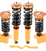 Coilover Shock Struts compatible for Nissan s13 coilovers 180SX 200SX Silvia 240SX Front + Rear 4pcs  Lowering Kit