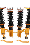 24-Steps Adj. Damper Coilover Suspensions compatible for Nissan Sentra B15 Pulsar N16 00-06 Lowering Kit