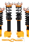 Compatible for SUBARU IMPREZA 2000.08-2007.06 24 Ways Adjustable Coilover Struts Lowering Kit 