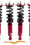 1986 - 1993 compatible for Toyota Supra MA70 GA70 JZA70  Damper Adjustable Racing Coilovers Red