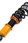 Coilovers Kit compatible for Toyota Celica 2000-06 Adj. Height Shock Struts w/z Top Mounts Lowering Kit