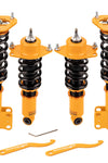 Adjustable Coilovers compatible for Toyota Corolla (E140) AZE141L XRS 2009-2010 Coil Over Spring Shock Absorbers Struts Golden Lowering Kit