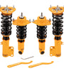 Adjustable Coilovers compatible for Toyota Corolla (E140) AZE141L XRS 2009-2010 Coil Over Spring Shock Absorbers Struts Golden Lowering Kit