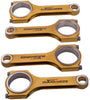 4pc Titanizing Connecting Rod Rods compatible for Audi A3 A4 A6 S4 TT 1.8 Turbo S3 A3 144mm