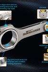 Suzuki GSX-R1100W H-Beam Connecting Rods 93-98 GSF1200 Bandit