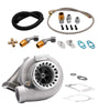 For GT3582 GT35 T3 Turbo + Oil feedReturn Line Kit Universal Turbocharger A/R .63