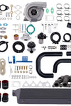 T3 T4 Turbo Kit w/ Intercooler Manifold Pipe Fuel Line compatible for Honda Civic D Series