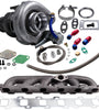 Turbo and Manifold and Oil line Kit compatible for Nissan Patrol GR GQ Y60 4.2 L TB42S TB42E