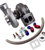 For GT45 T4 V-BAND 1.05 A/R 92MM 600+HPS Boost Turbo Charger w/ Oil Return Line kits