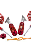 Compatible for BMW 3 Series E36 Coupe Saloon Touring 1992-2000 Red Coilover Suspension Kit lowering kit