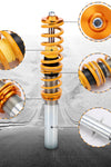 Compatible for VW Golf Mk4 1.4 1.6 1.8 1.8T 1.9SDi 1.9TDi Coilovers Suspension Struts Kit Lowering Kit