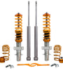 Compatible for VW Polo Mk5 6R compatible for Seat Ibiza 6J Shock Absorber 4xCoilover Spring Suspension Kit  Lowering Kit