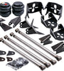 4 Link Kit Brackets 2500 Bags Air Ride Suspension 2.75 Triangulated Tube Mounts